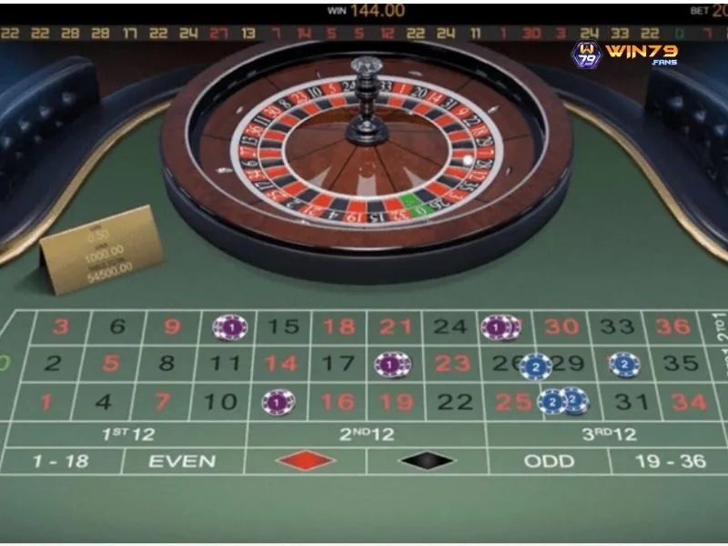 Nhiều kiểu cược trong Roulette online